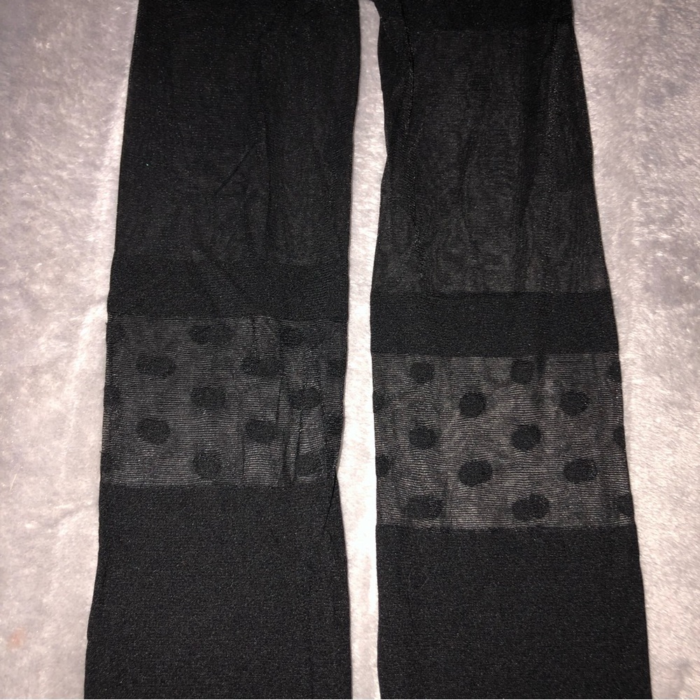 Ardene New black polka dot Hosiery